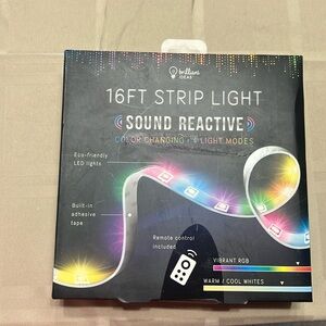 NIB Brilliant ideas 16ft led 4 modes color changing sound reactive $16